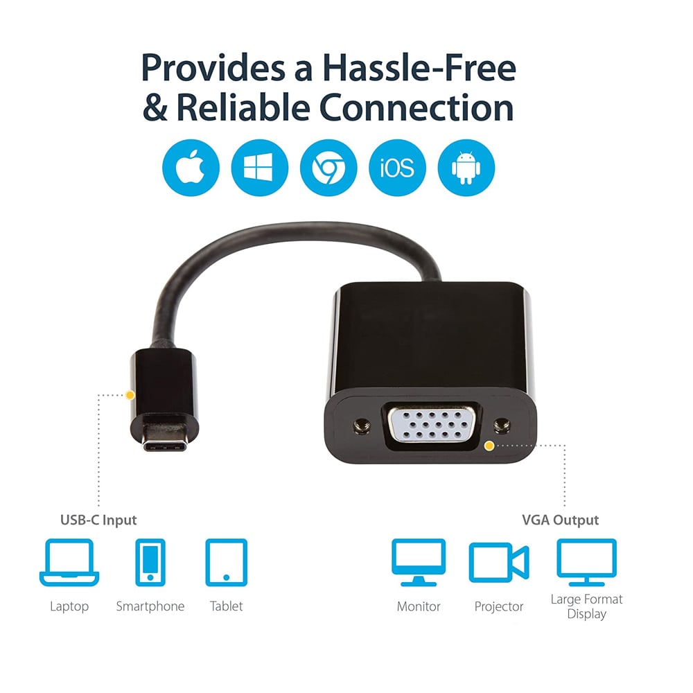 USB C to VGA Adapter-2